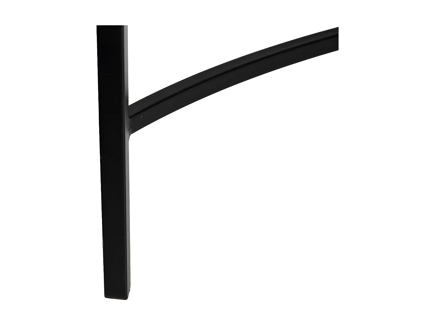 Table basse rectangulaire Verre/Métal Noir- EMILIO