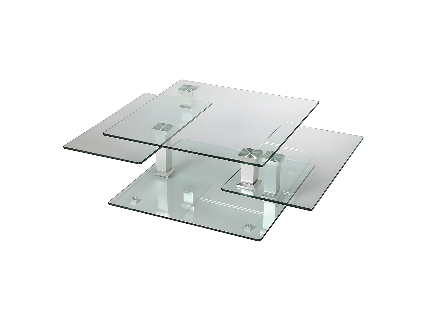 Table basse en verre carrée - QUADRA