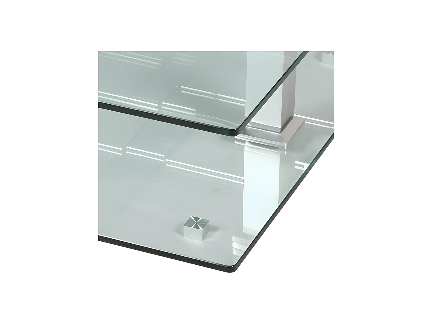 Table basse en verre carrée - QUADRA