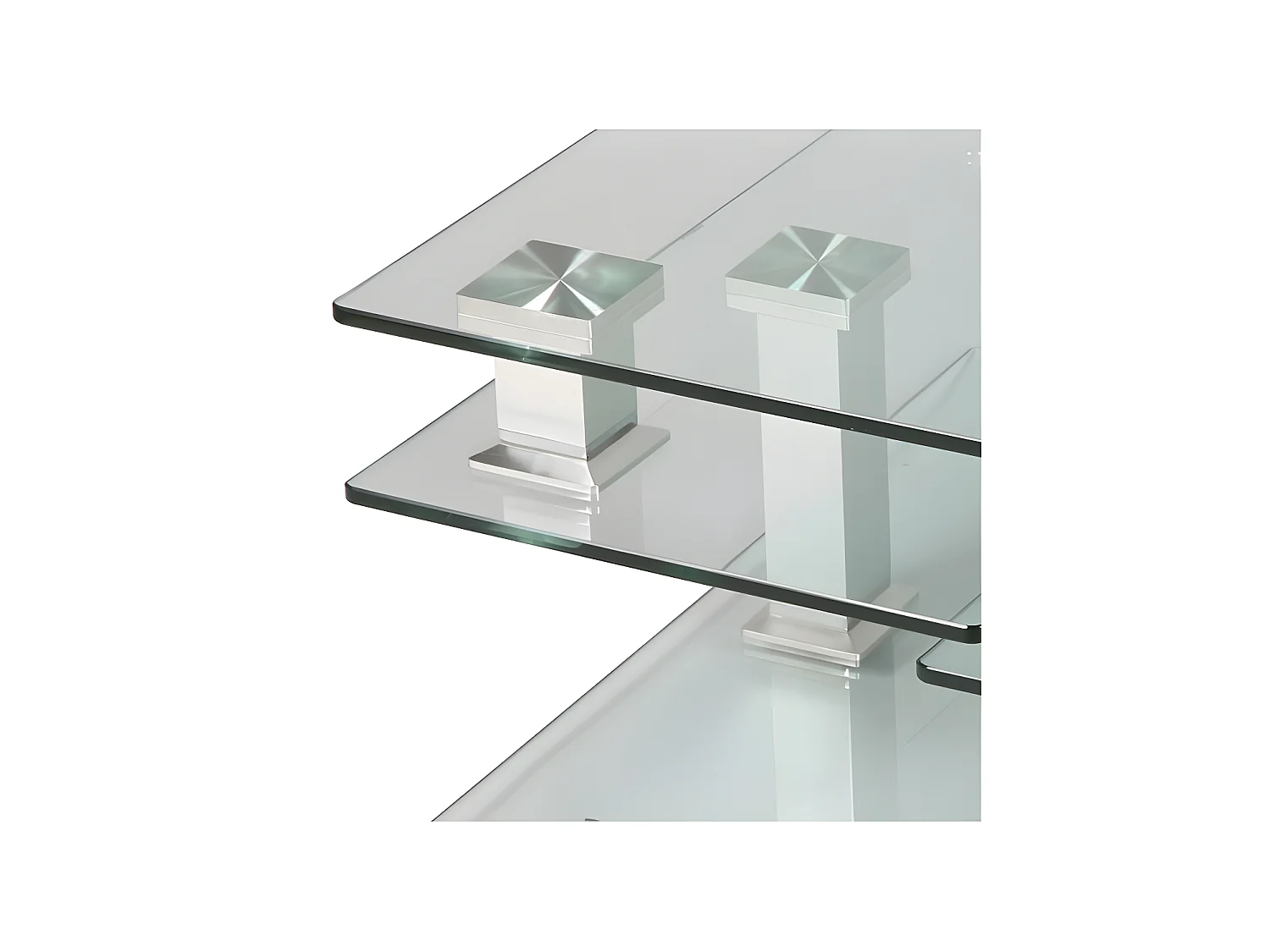 Table basse en verre carrée - QUADRA