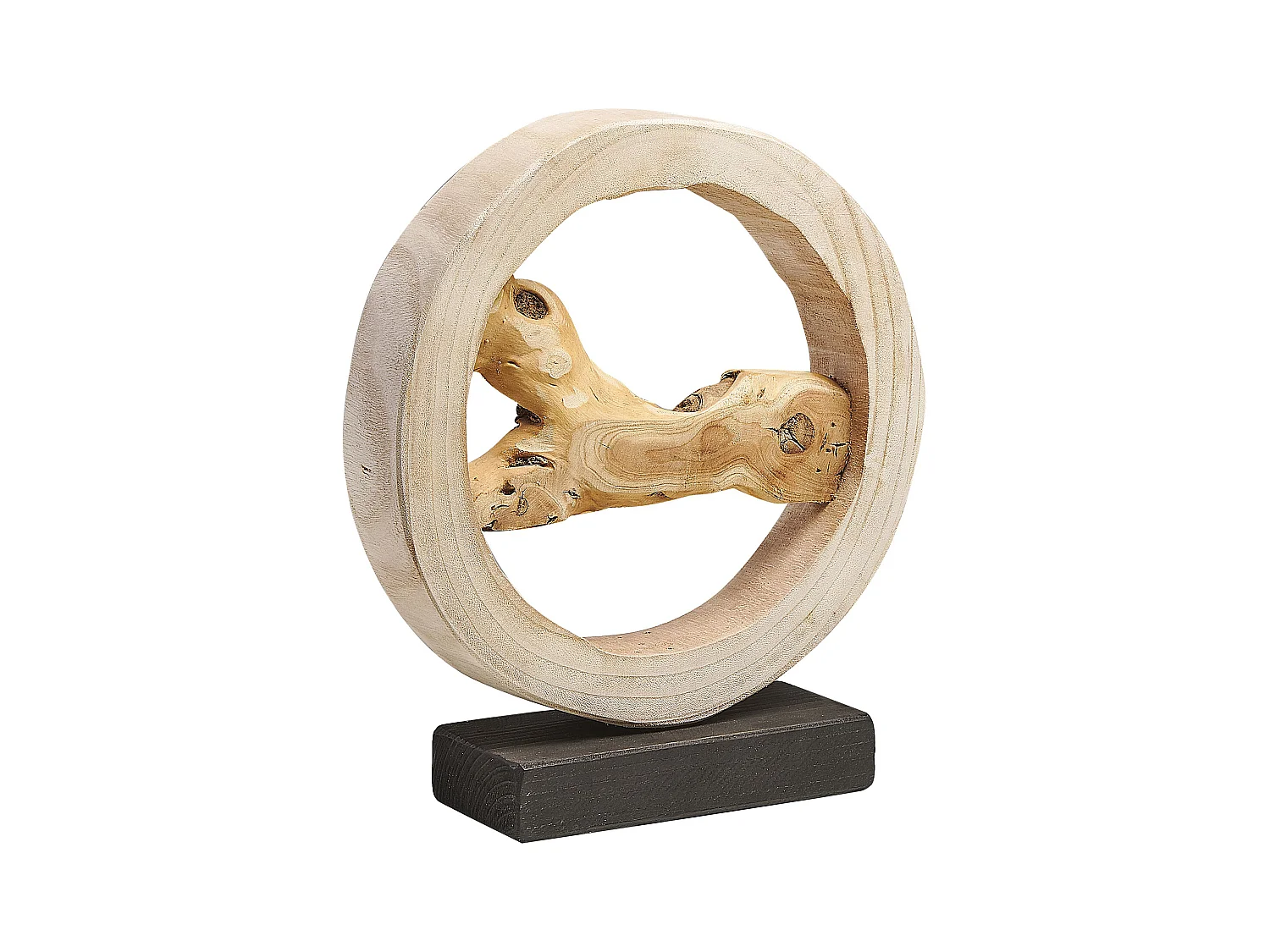 Figurka dekoracyjna OCAMPO Drewno Jasnobrązowy