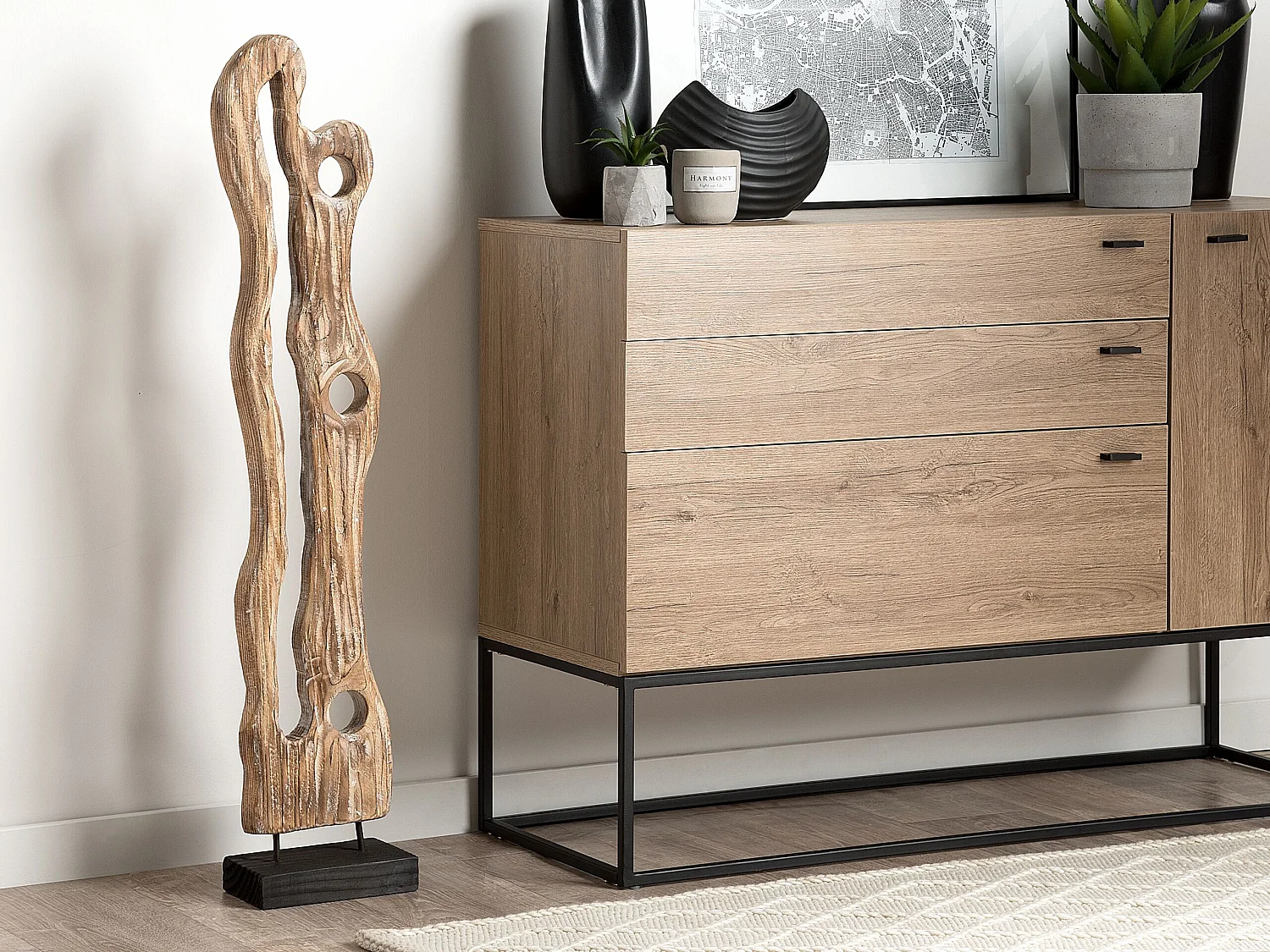 Decofiguur hout CHICANNA