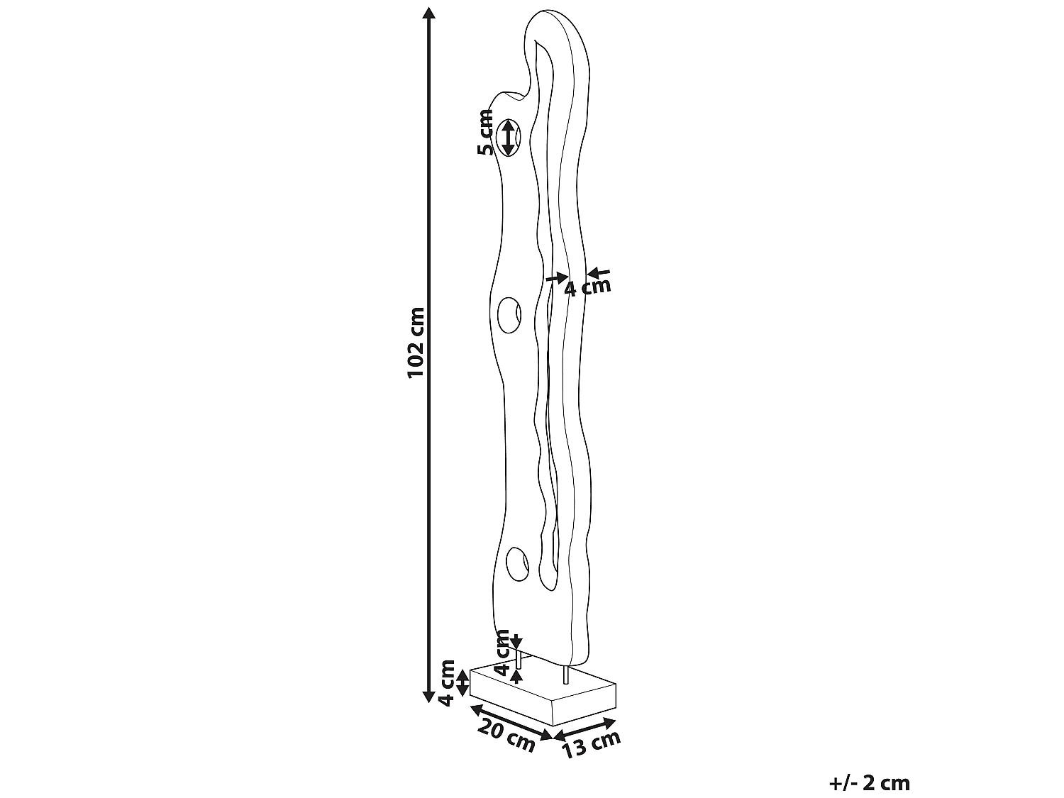 Decofiguur hout CHICANNA