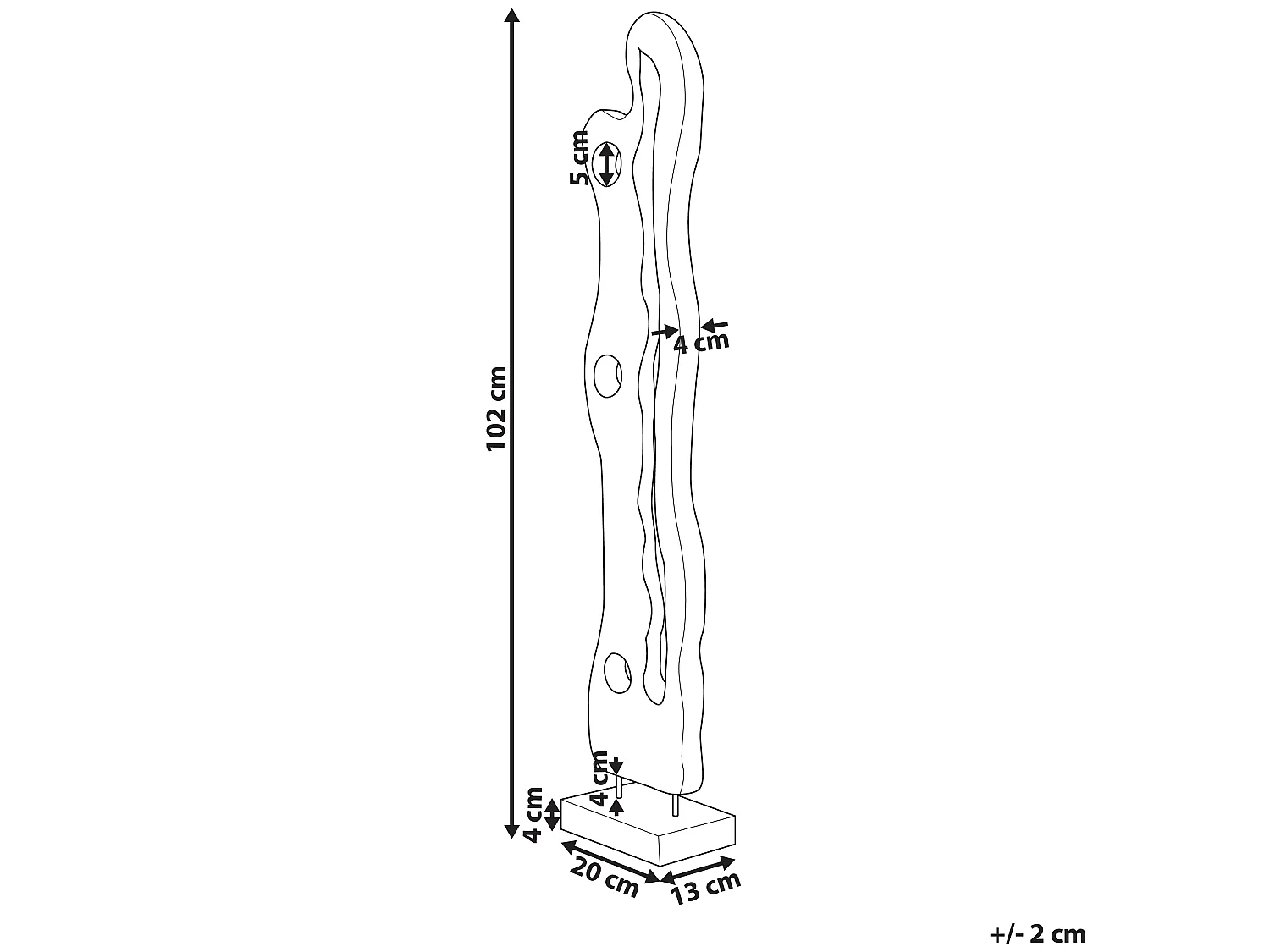 Decofiguur hout CHICANNA