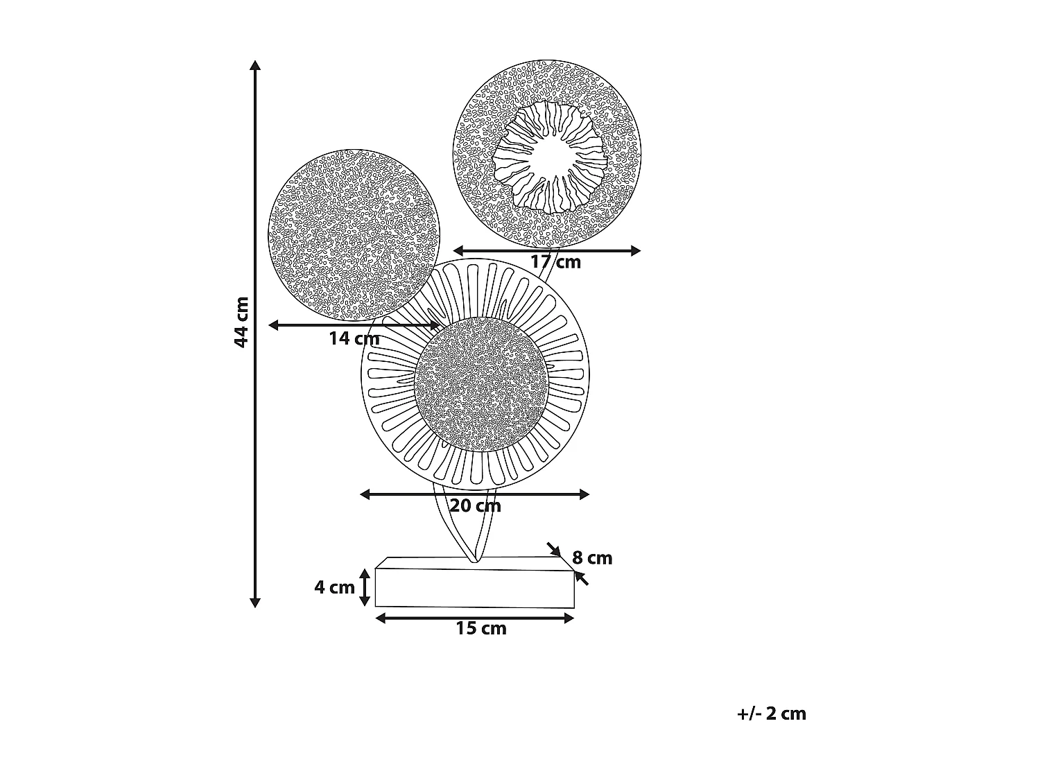 Figura decorativa URANIUM Metal Plateado