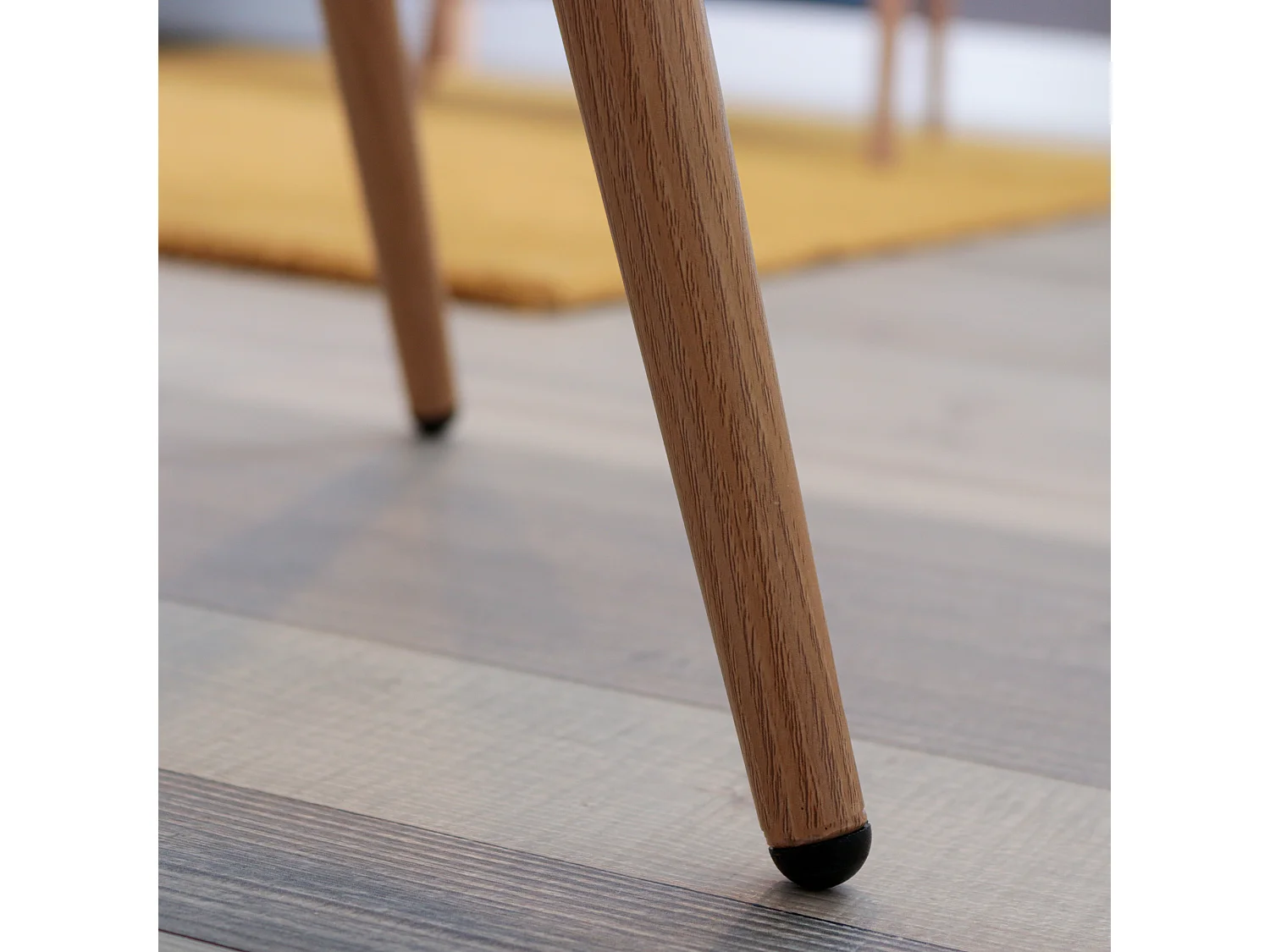 Lot de 2 chaises de salle à manger scandinaves en velours gris ZOMBA GREY VELVET