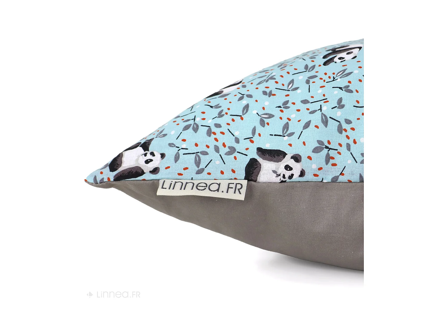 Housse de coussin 50x50 cm TAO bleu Céladon