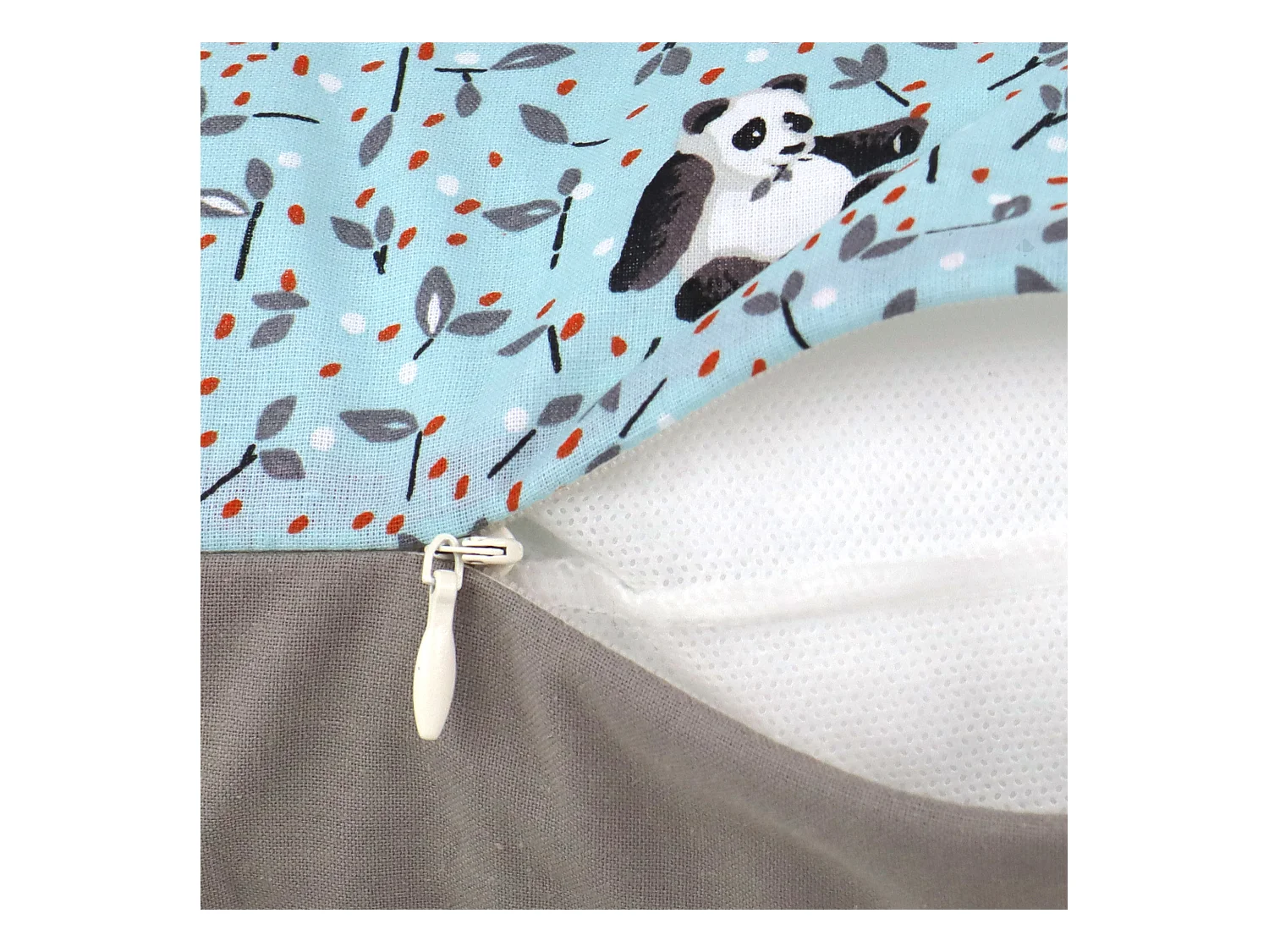 Housse de coussin 50x50 cm TAO bleu Céladon