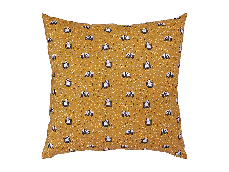 Housse de coussin 70x70 cm TAO marron Cacahuète