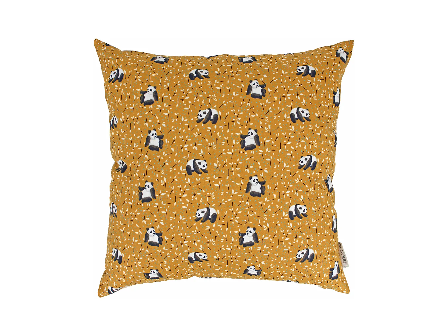 Housse de coussin 50x50 cm TAO marron Cacahuète