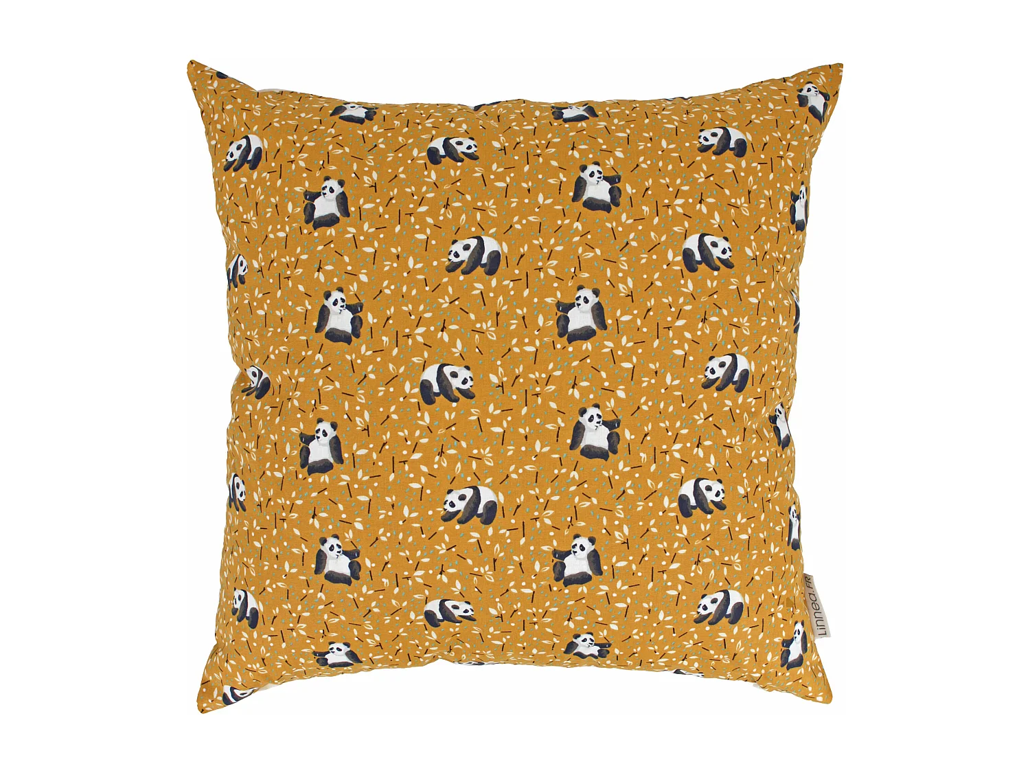 Housse de coussin 50x50 cm TAO marron Cacahuète