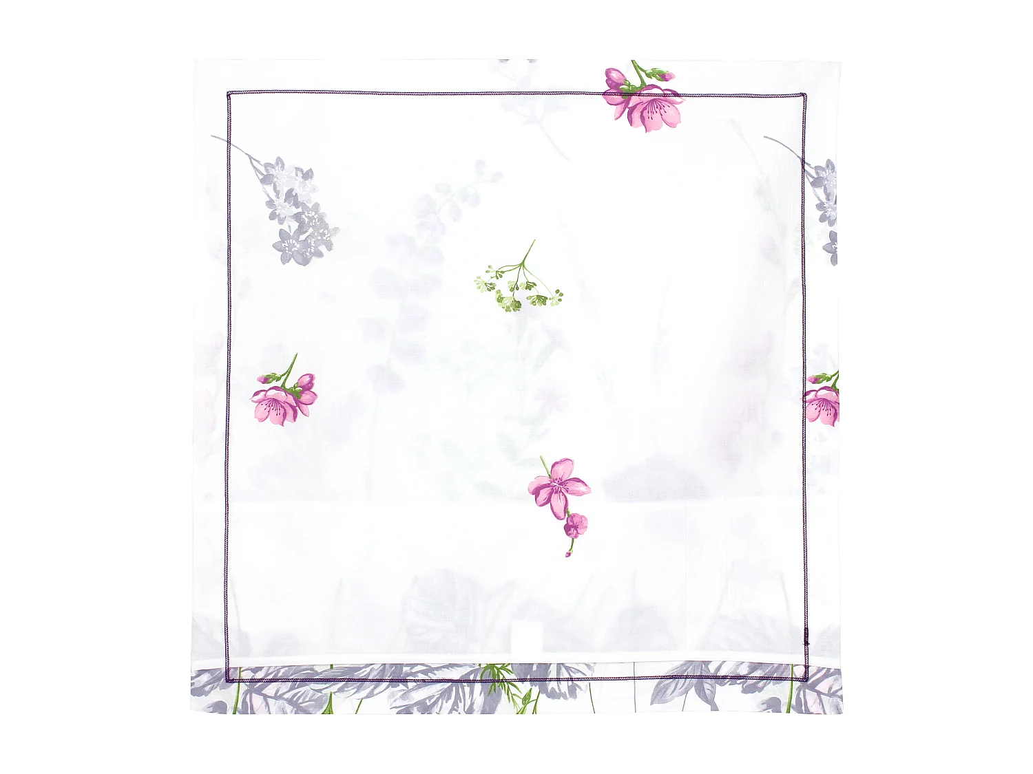 Parure de lit 200x200 cm 65x65 cm coton PRETTY blanc