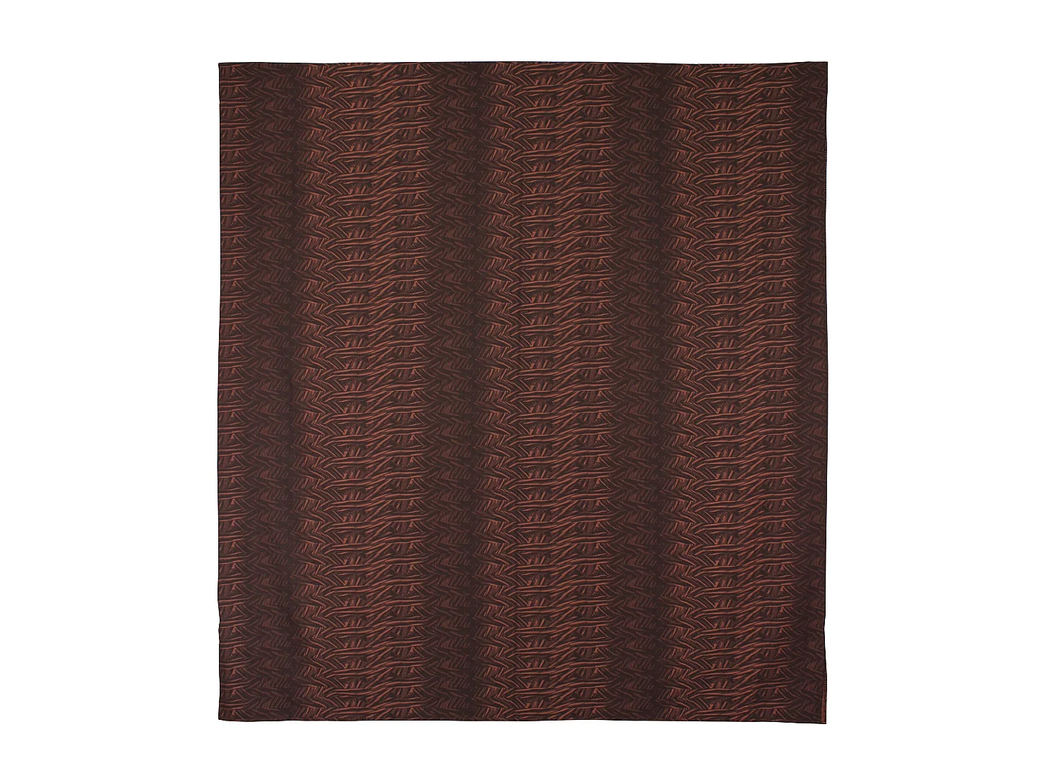 Parure de lit 260x240 cm Satin de coton OPERA Marron foncé