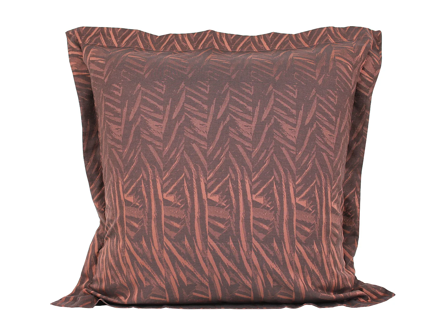 Parure de lit 260x240 cm Satin de coton OPERA Marron foncé