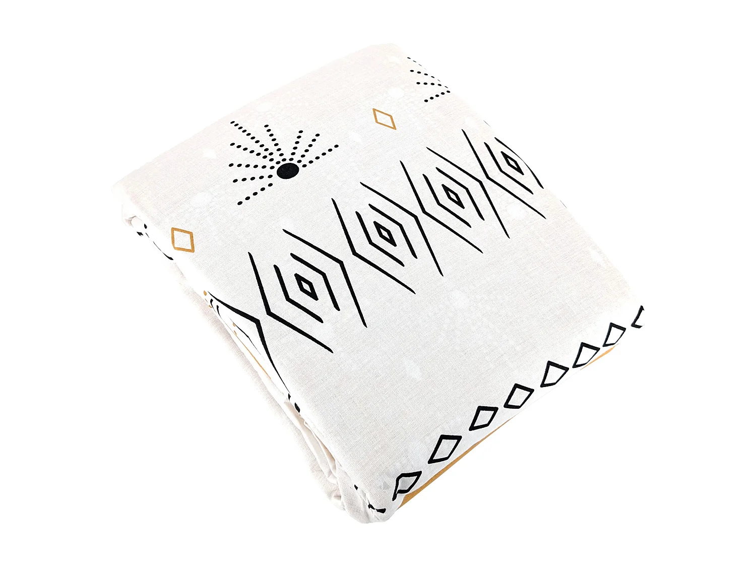 Parure de lit 260x240 cm coton issu de l'agriculture biologique SAIMA Blanc 3 pièces