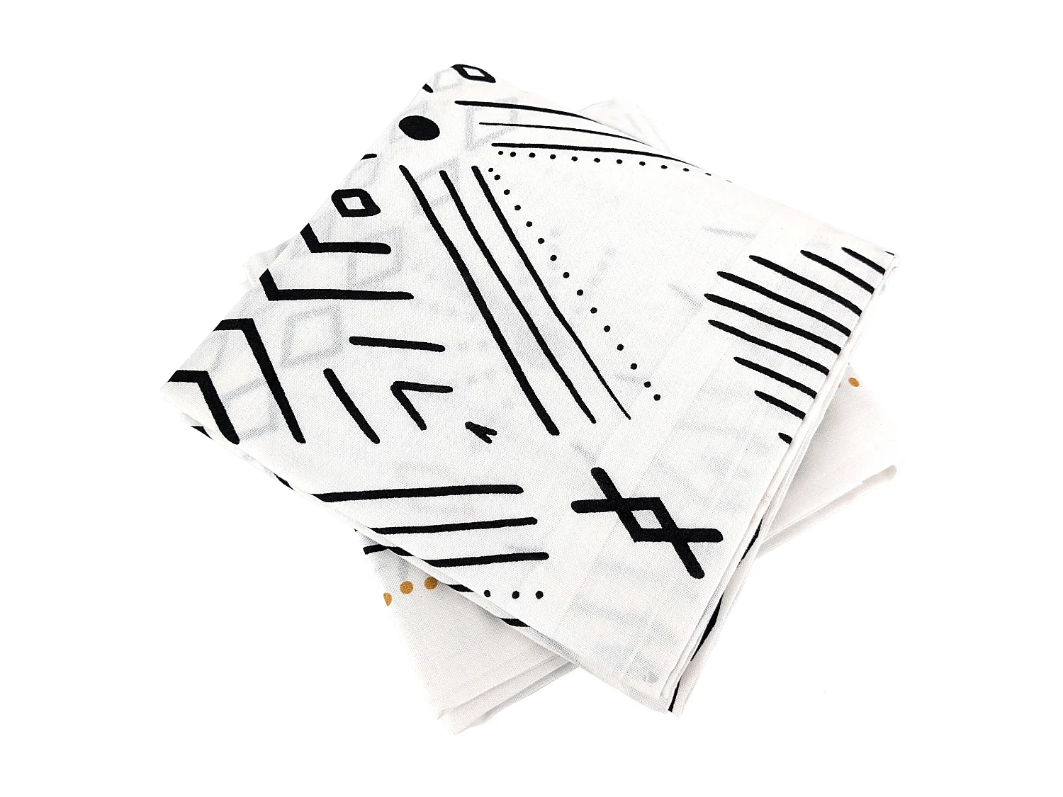 Parure de lit 260x240 cm coton issu de l'agriculture biologique SAIMA Blanc 3 pièces