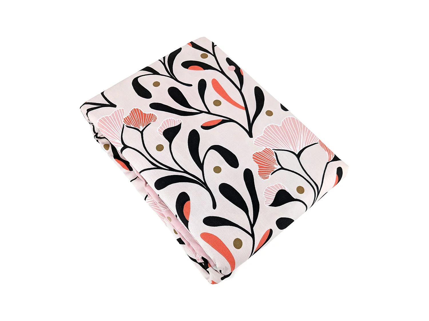 Parure de lit 260x240 cm Satin de coton JOY Rose 3 pièces