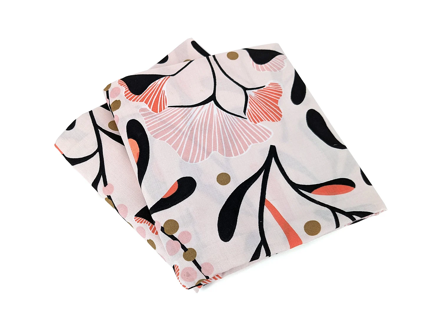 Parure de lit 260x240 cm Satin de coton JOY Rose 3 pièces