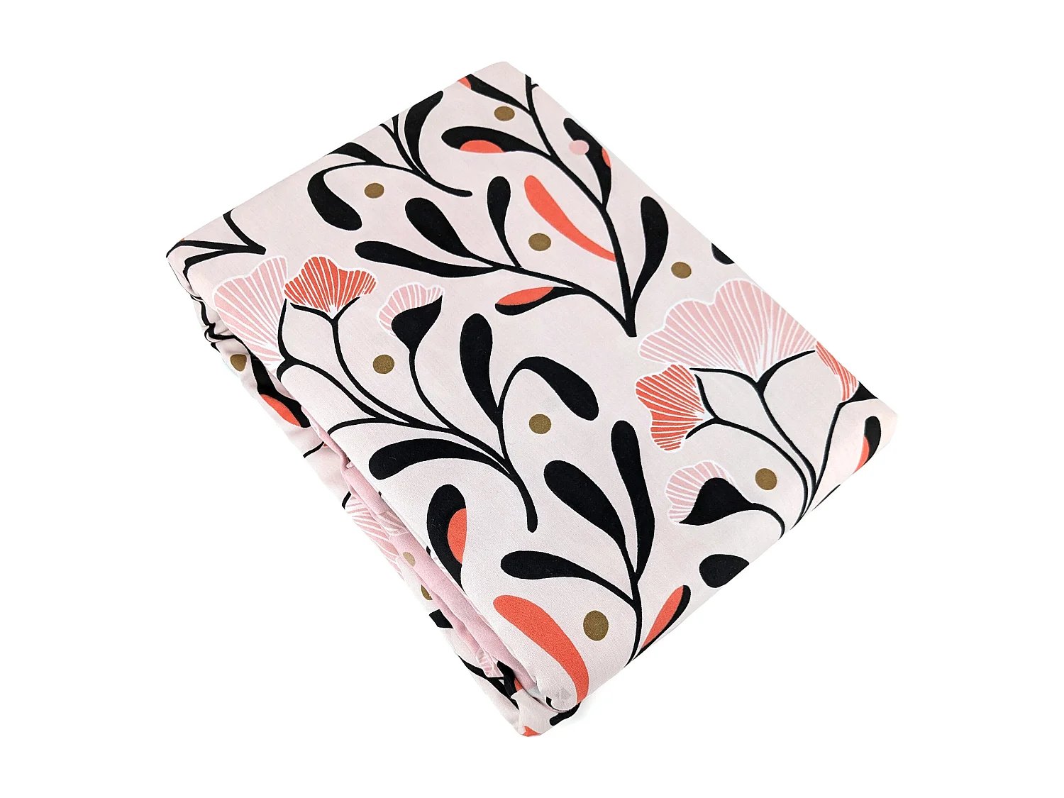 Parure de lit 260x240 cm Satin de coton JOY Rose 3 pièces