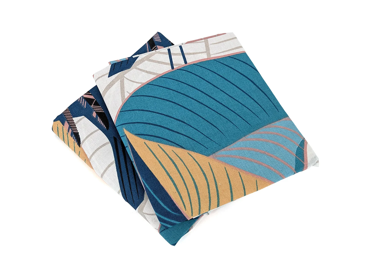 Parure de lit 260x240 cm coton biologique GRUE rose Pêche