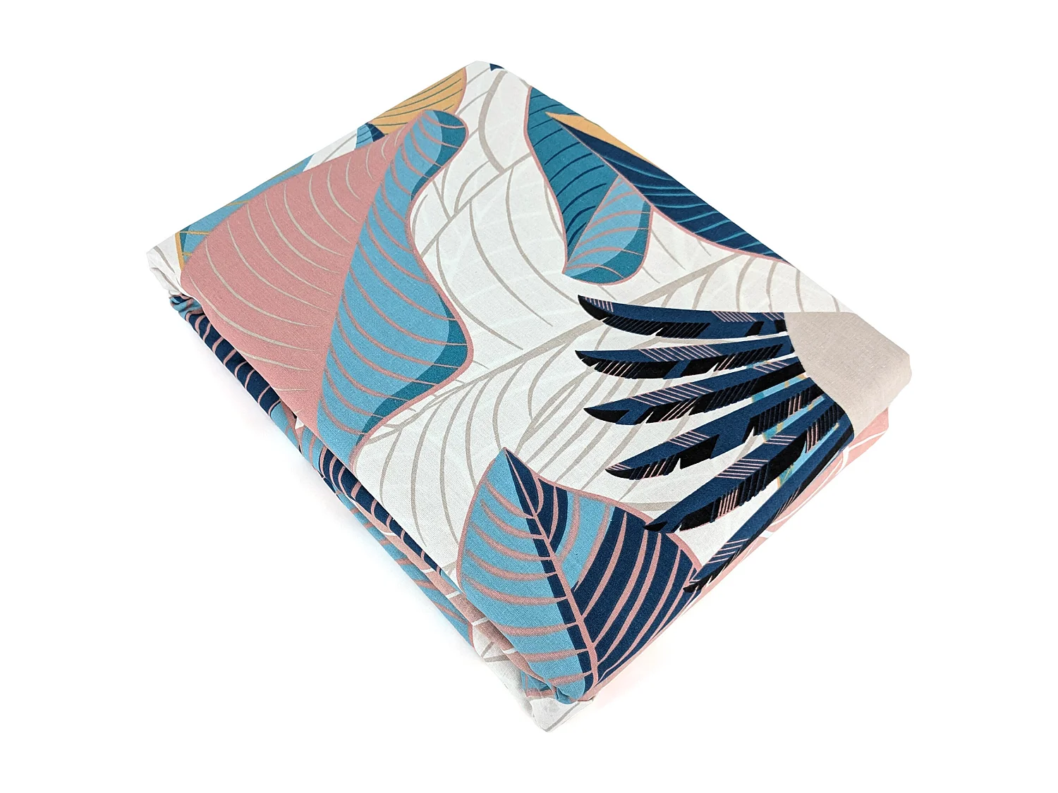 Parure de lit 260x240 cm coton biologique GRUE rose Pêche