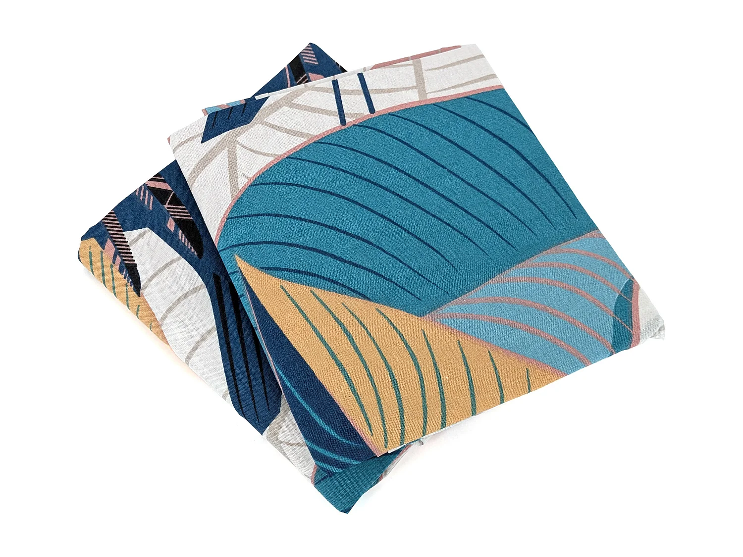 Parure de lit 260x240 cm coton biologique GRUE rose Pêche