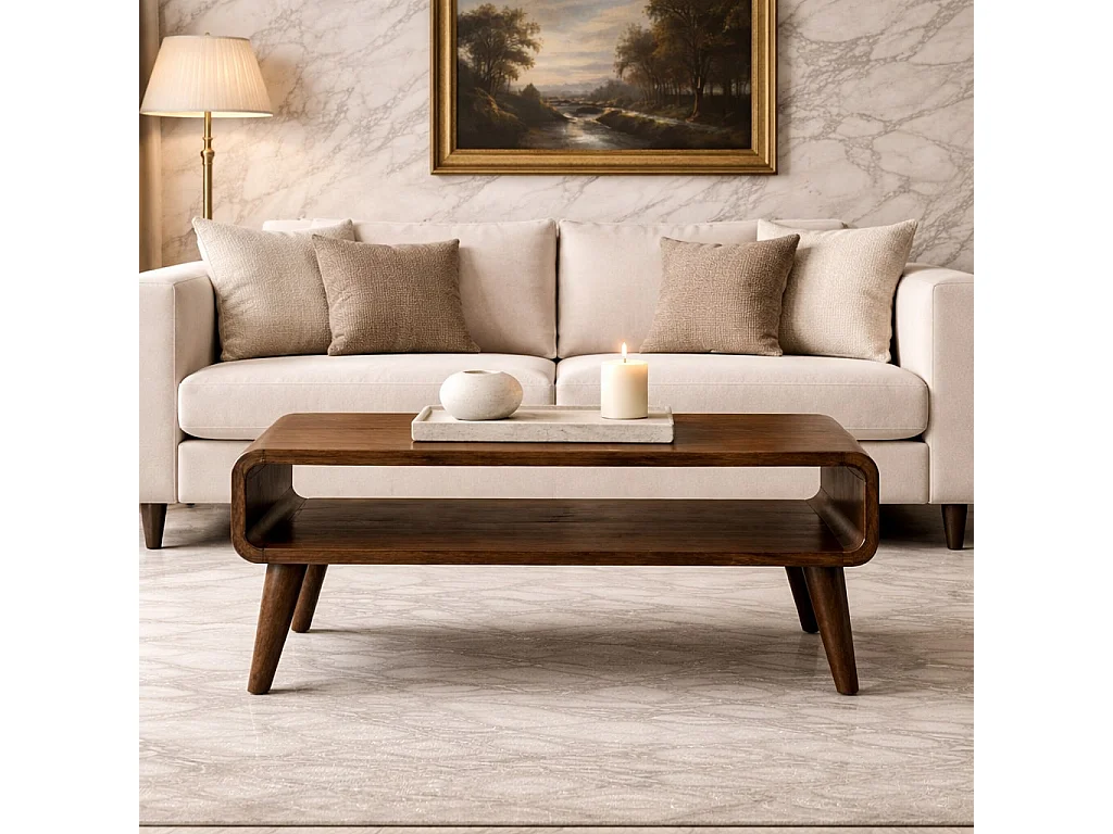 Artisan Furniture Table basse à bords arrondis