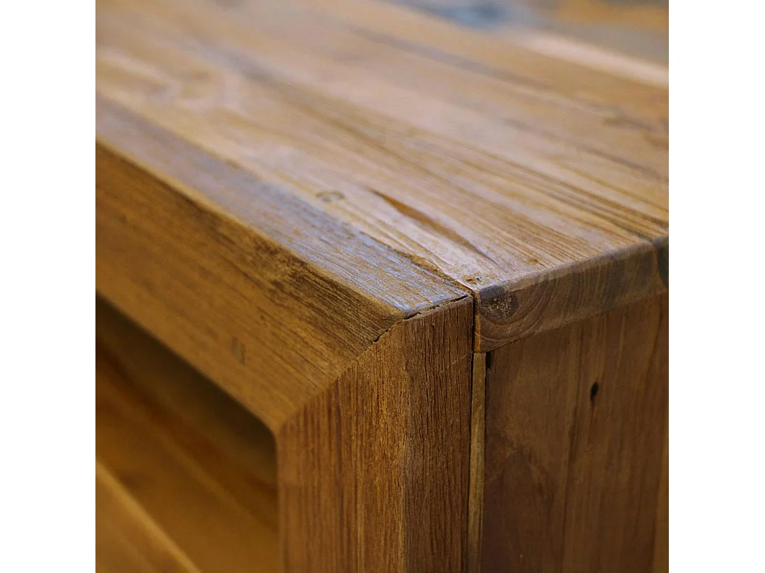 Table basse en teck recyclé naturel KERALA