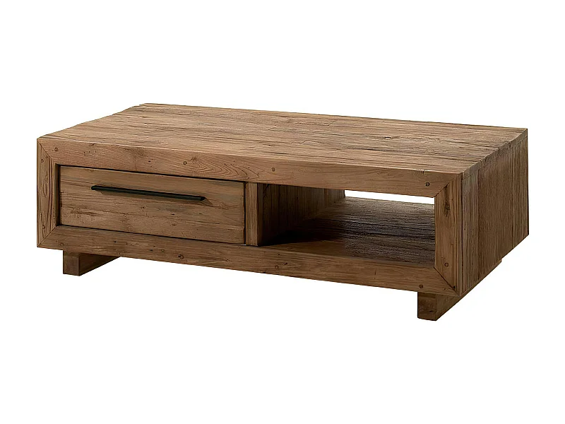 Table basse en teck recyclé naturel KERALA