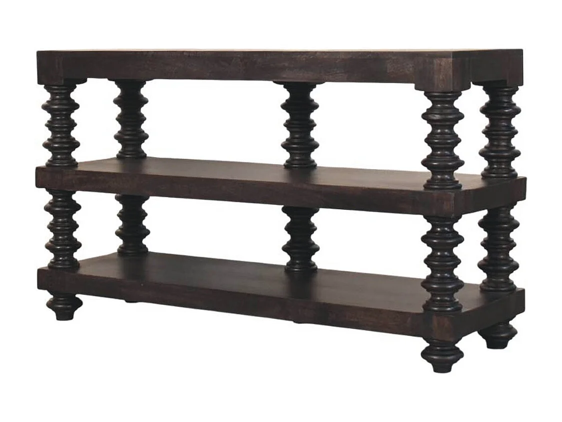 Artisan Furniture Spindle Console d'étagère en frêne carbone