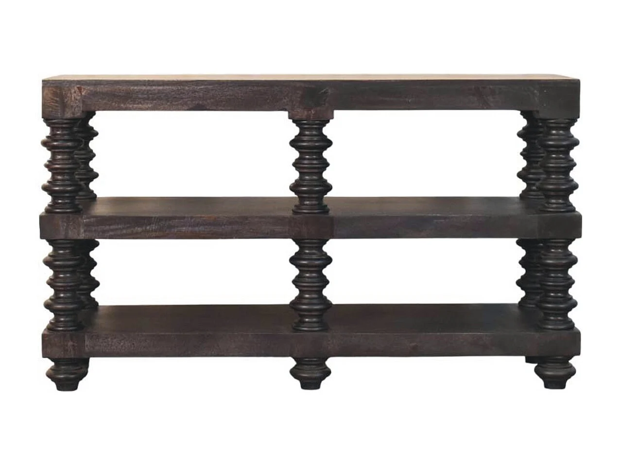 Artisan Furniture Spindle Console d'étagère en frêne carbone