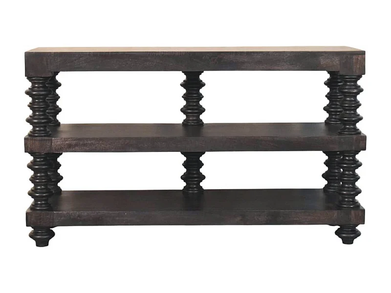 Artisan Furniture Spindle Console d'étagère en frêne carbone