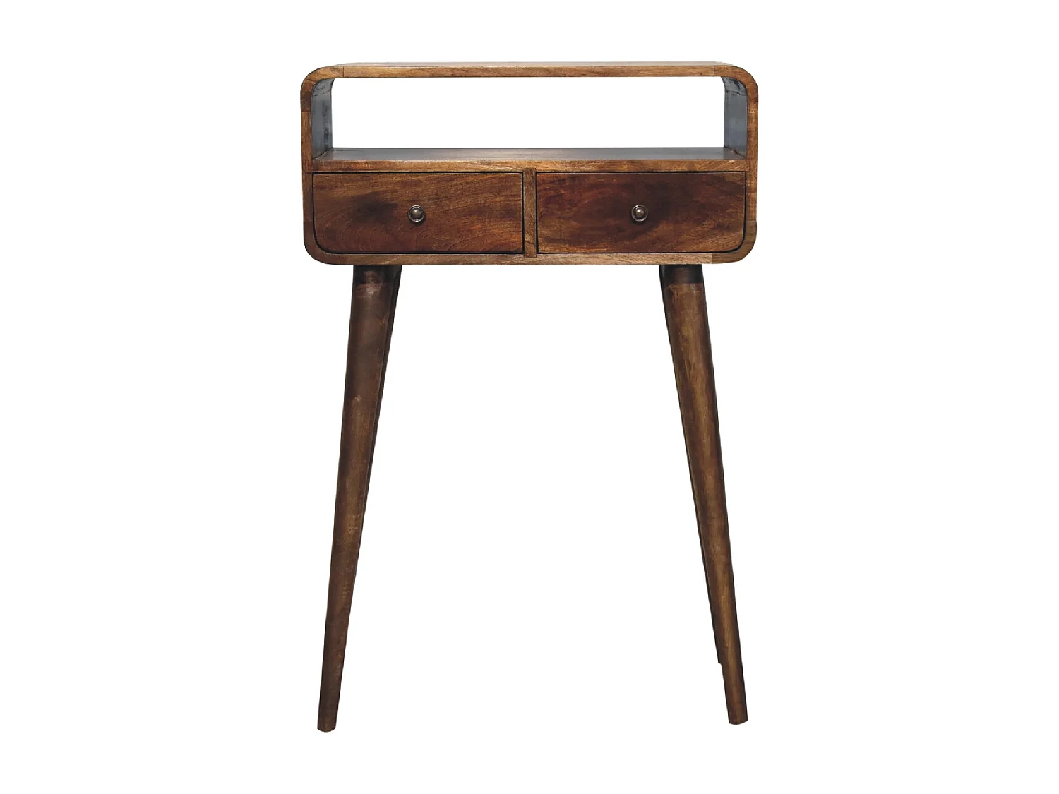 Artisan Furniture Mini console incurvée gris délavé