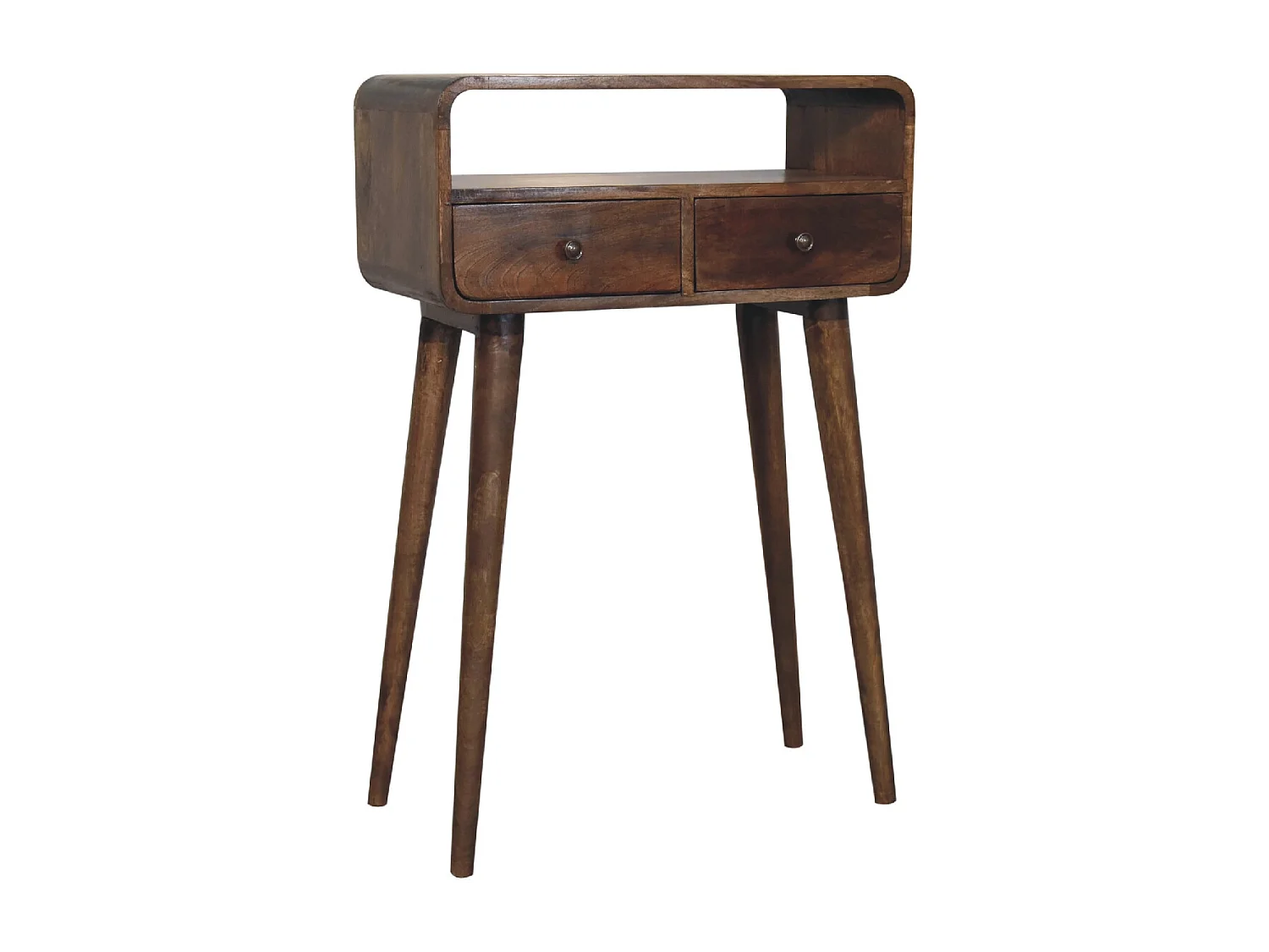 Artisan Furniture Mini console incurvée gris délavé