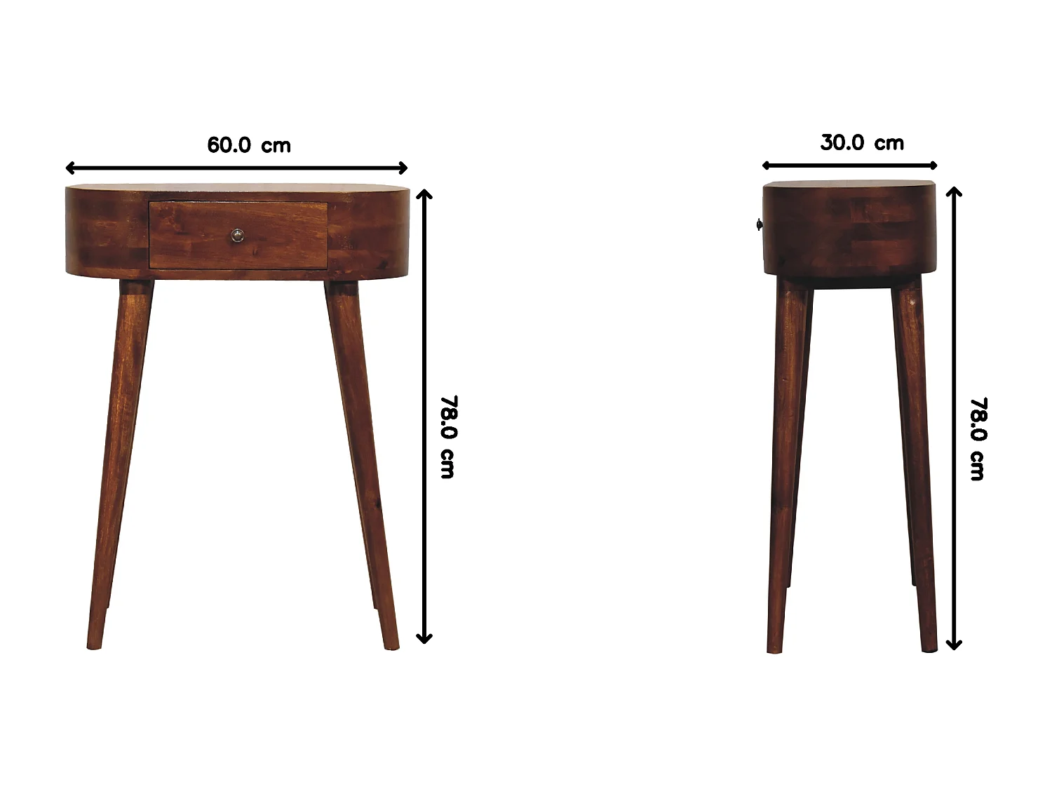 Artisan Furniture Mini console Albion Chestnut