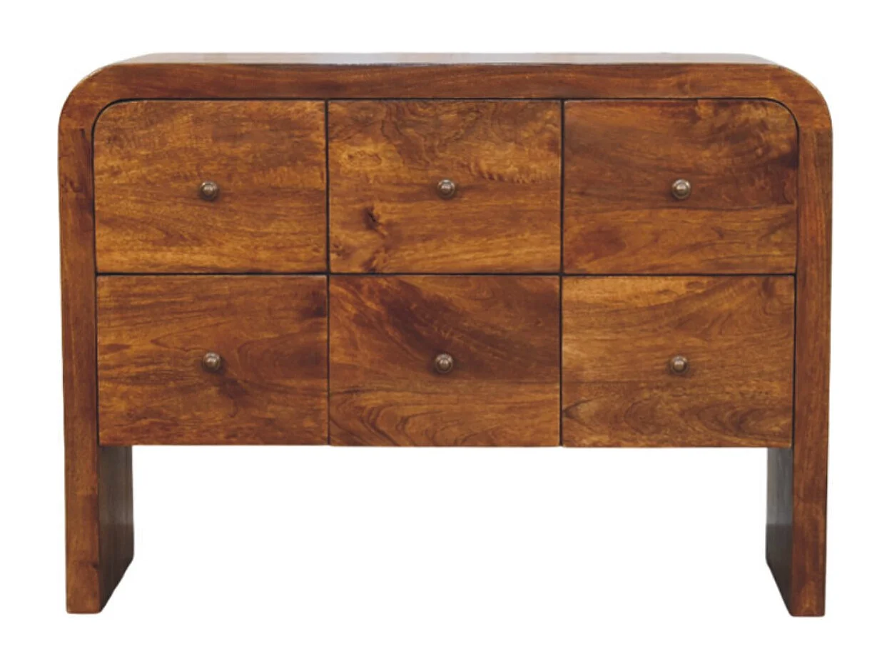 Artisan Furniture Darcy Commode à 3 tiroirs en finition châtaignier