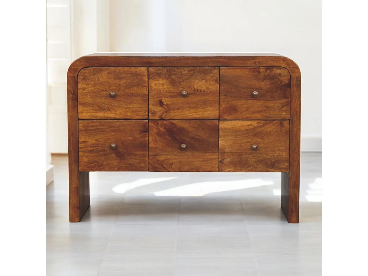 Artisan Furniture Darcy Commode à 3 tiroirs en finition châtaignier