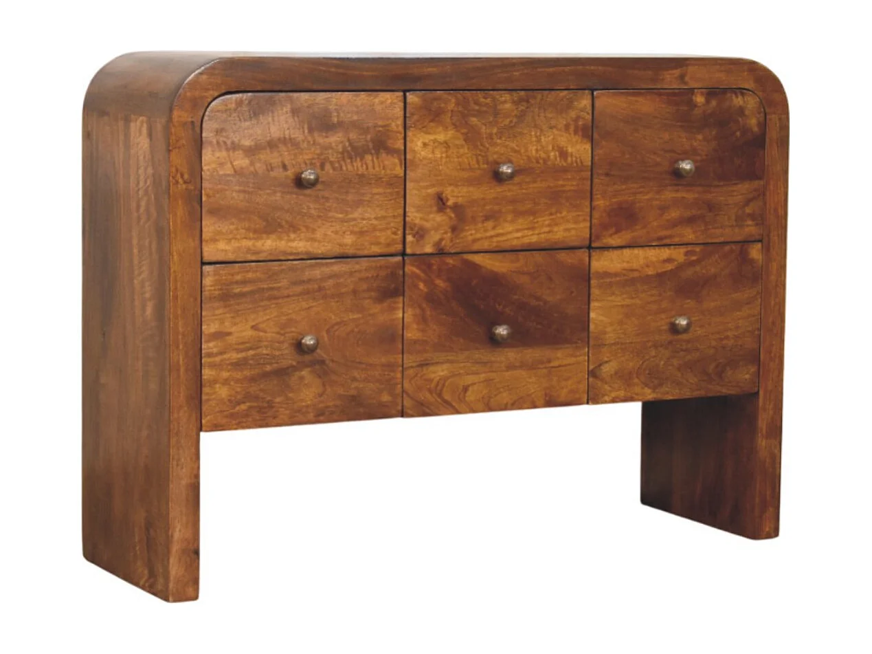 Artisan Furniture Darcy Commode à 3 tiroirs en finition châtaignier