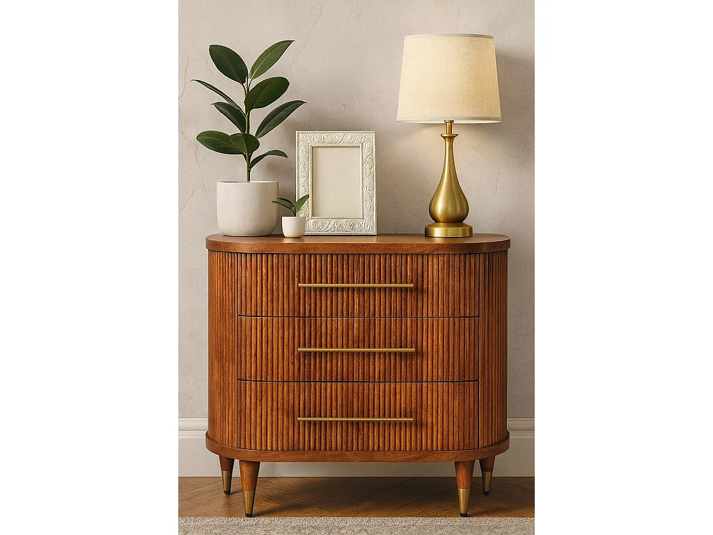 Artisan Furniture Emerson Kommode mit 3 Schubladen mit Rillen