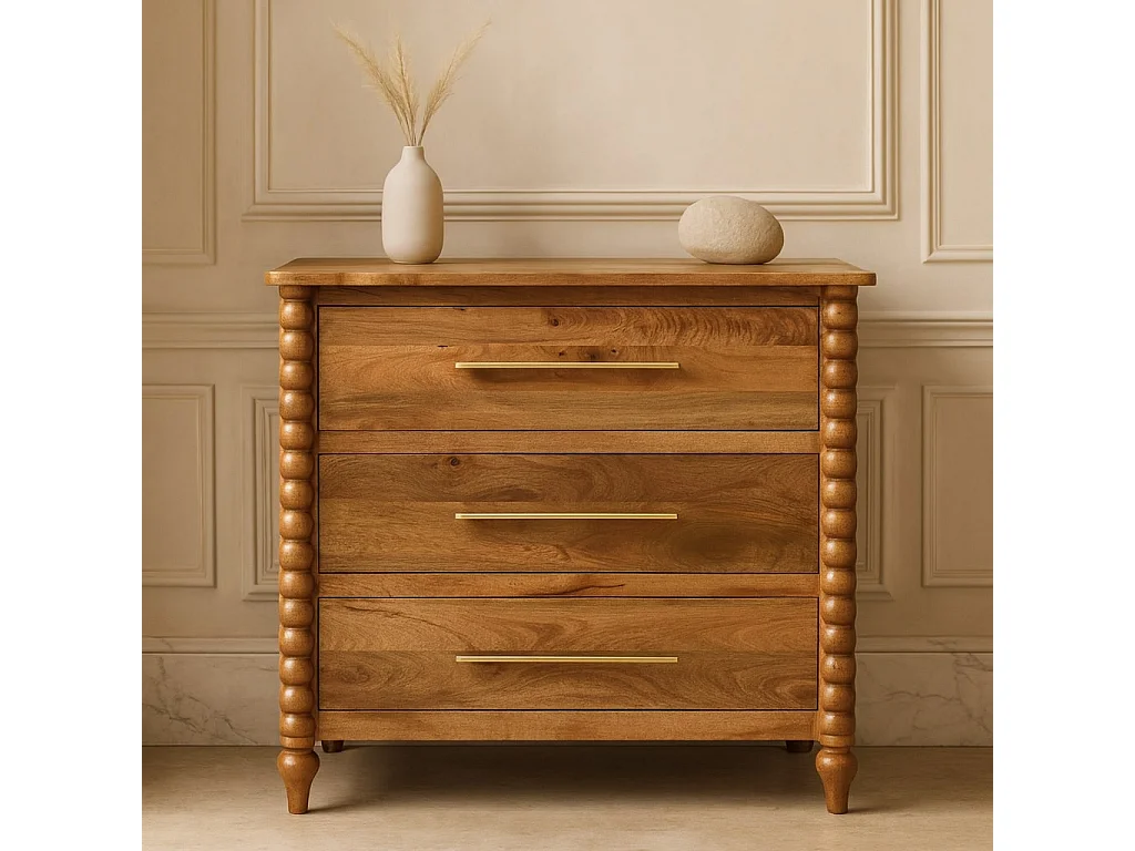 Artisan Furniture Spindle Commode à 3 tiroirs