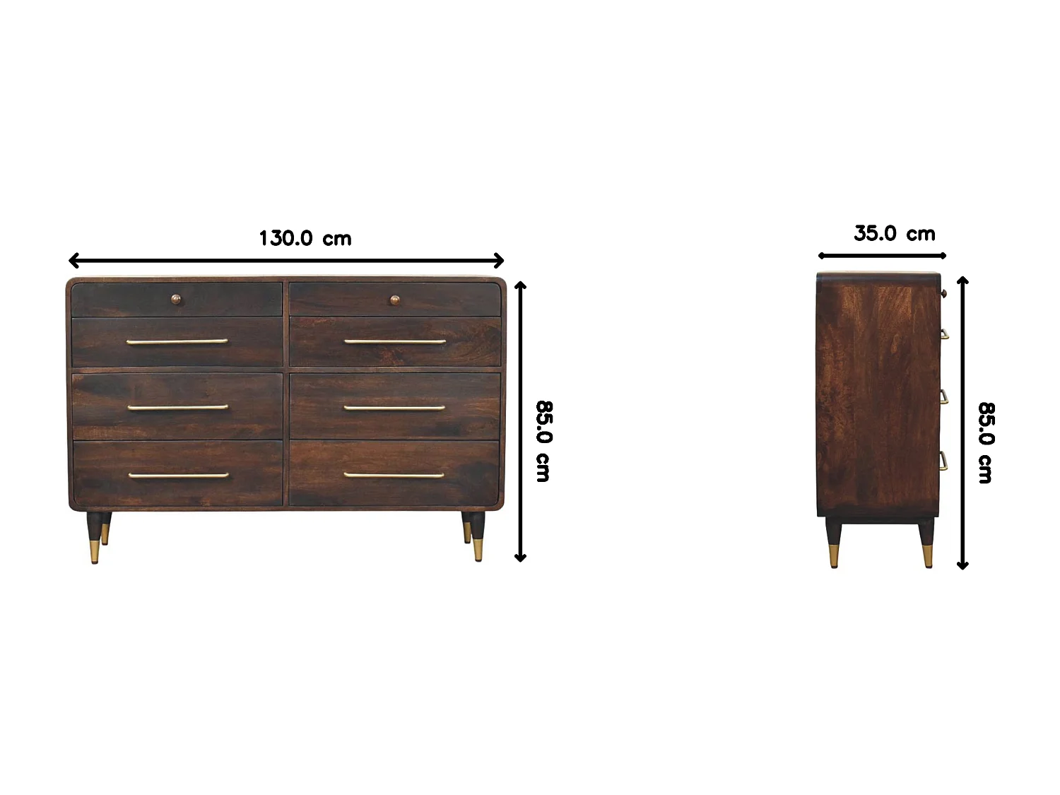 Artisan Furniture Valenza Commode à six tiroirs