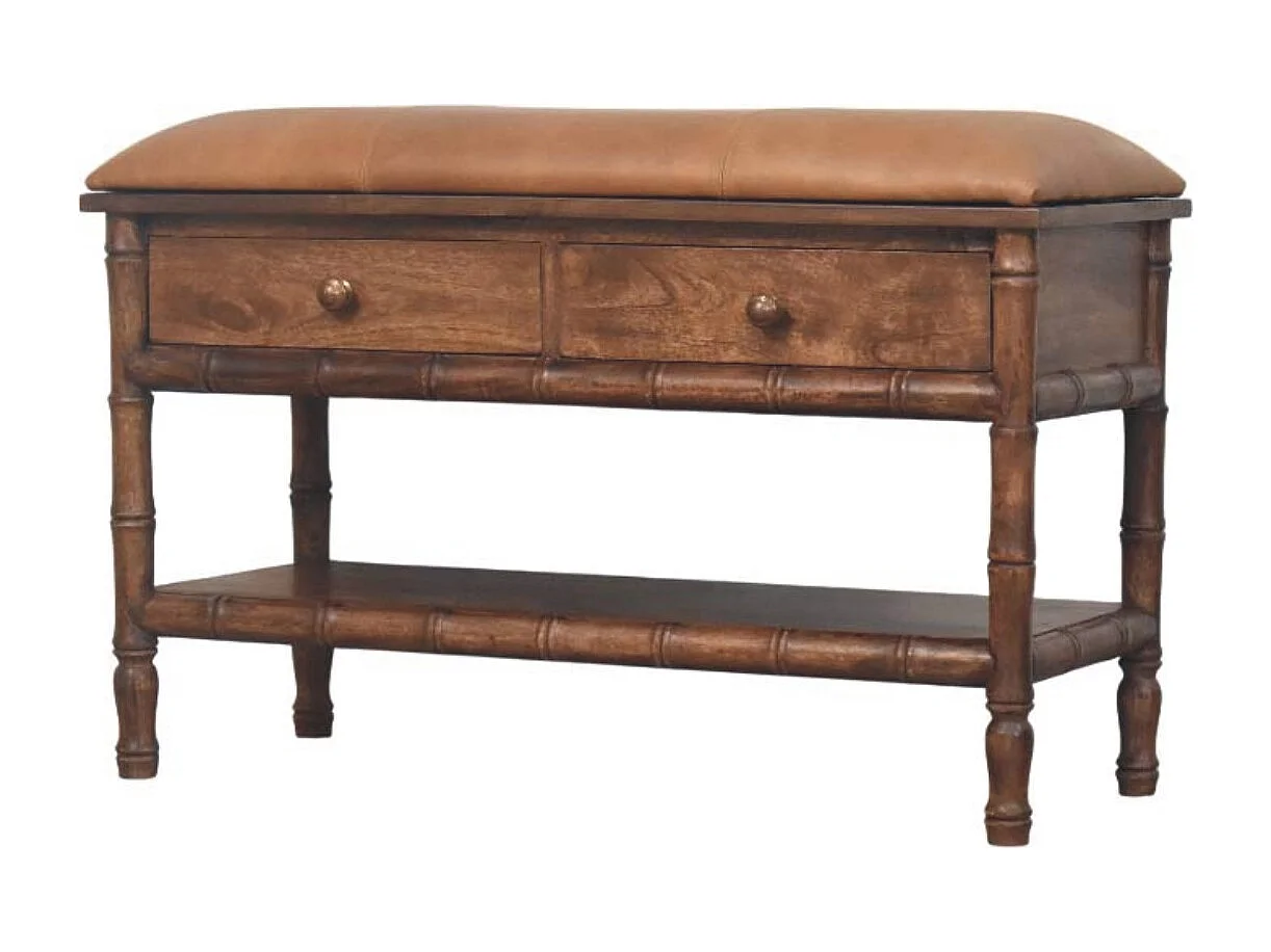 Artisan Furniture Rangement sculpté en bambou