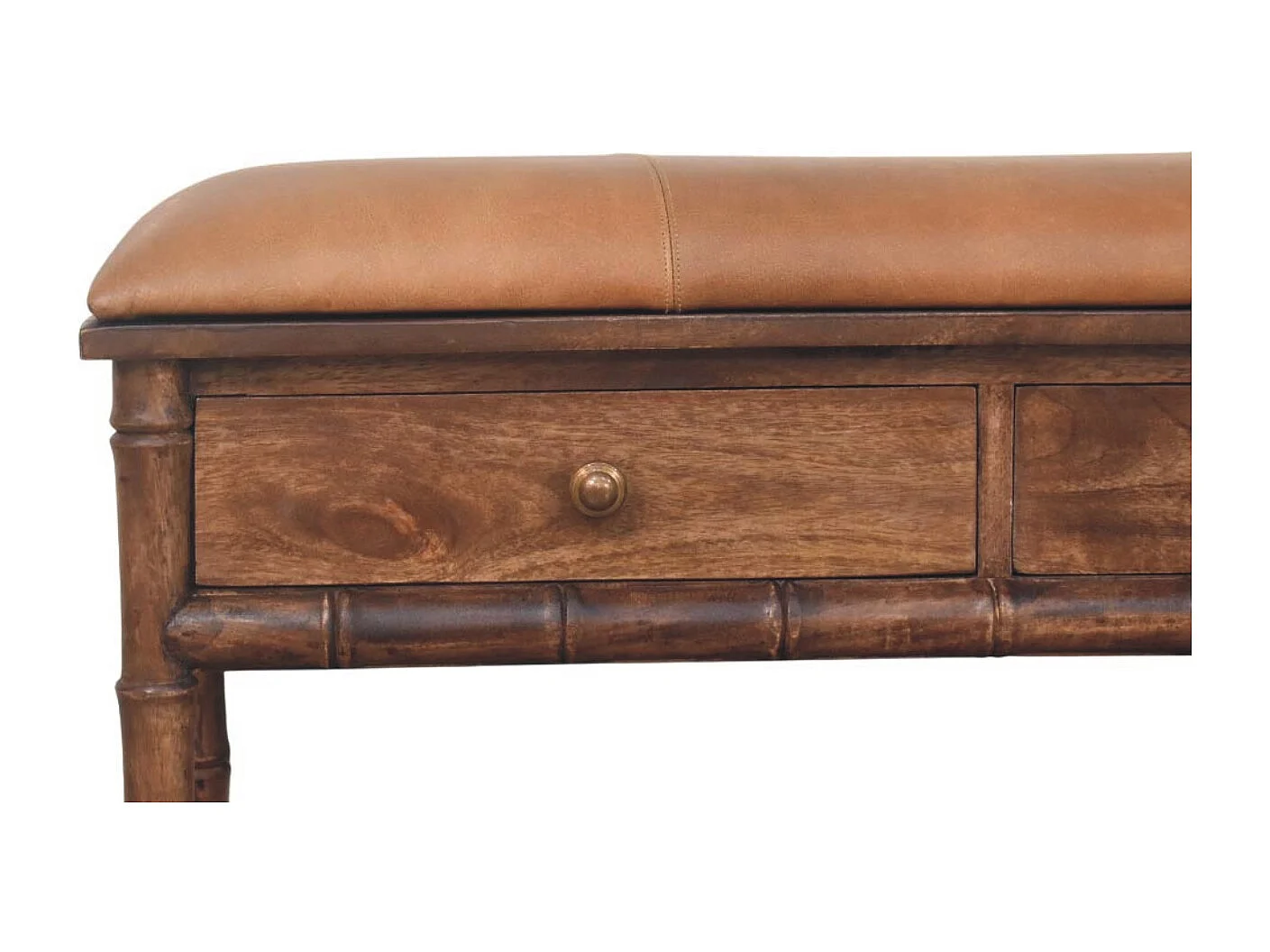 Artisan Furniture Rangement sculpté en bambou