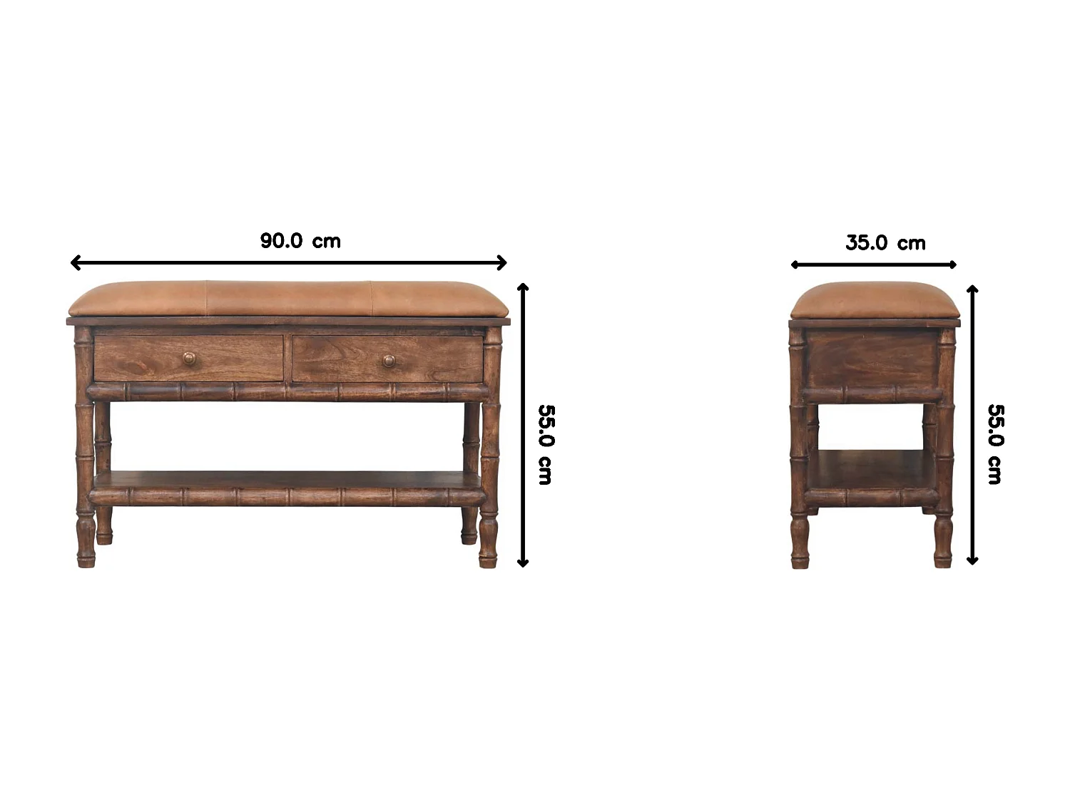 Artisan Furniture Rangement sculpté en bambou