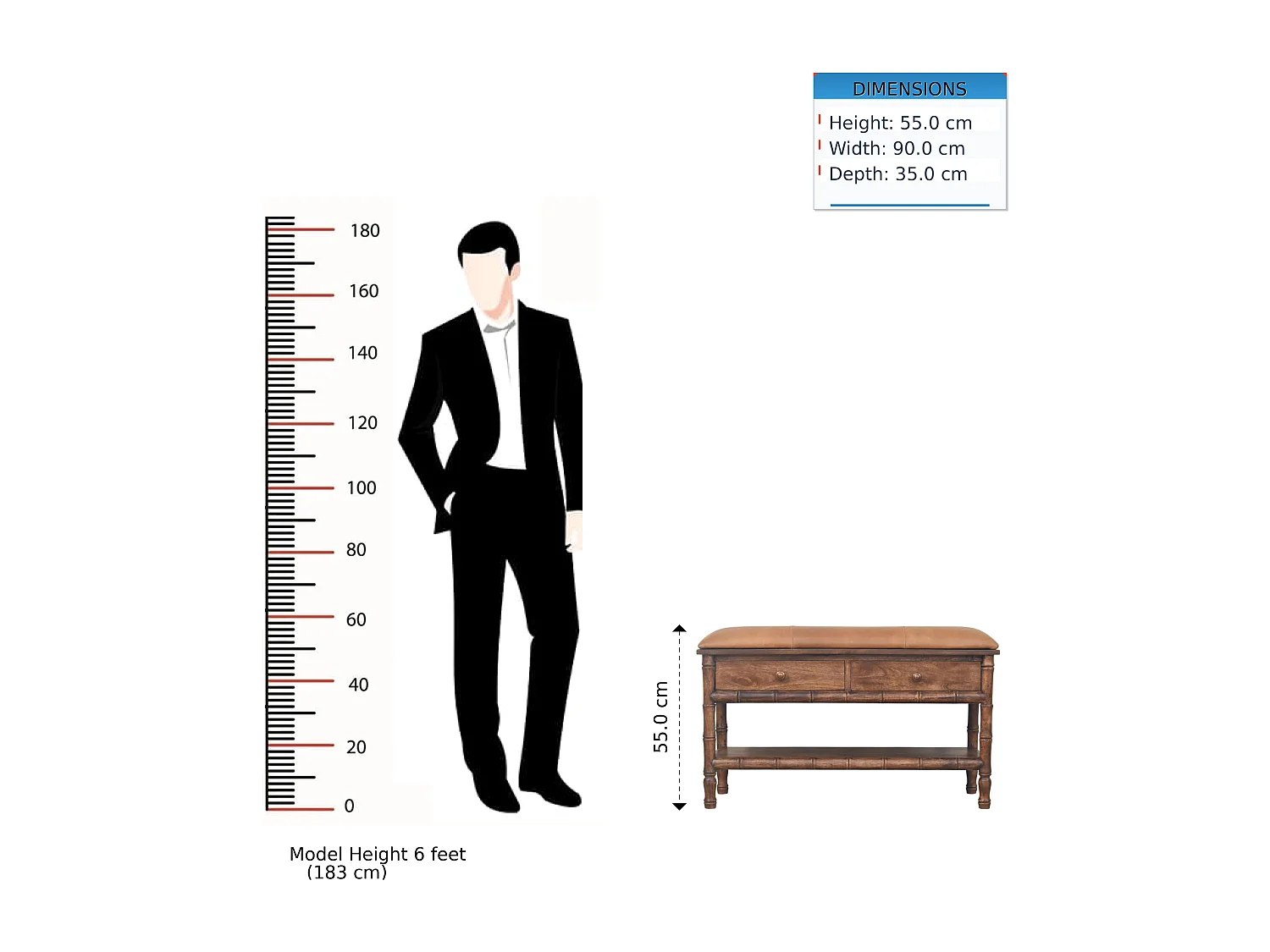 Artisan Furniture Rangement sculpté en bambou