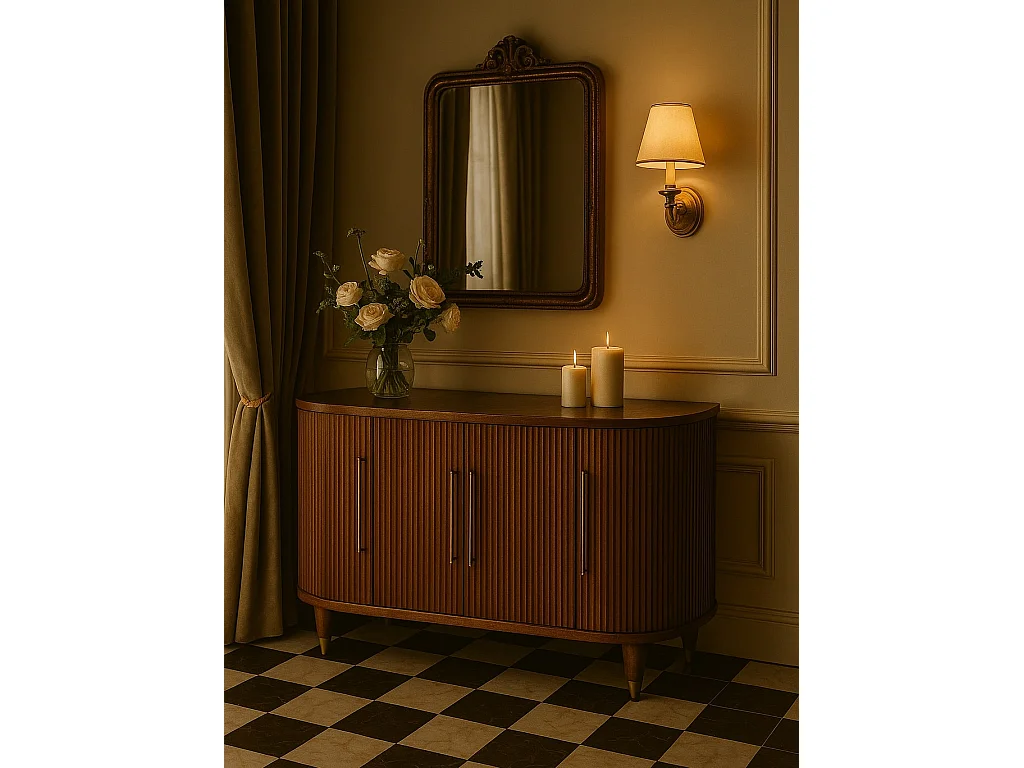 Artisan Furniture Ravello Buffet courbé à 4 portes