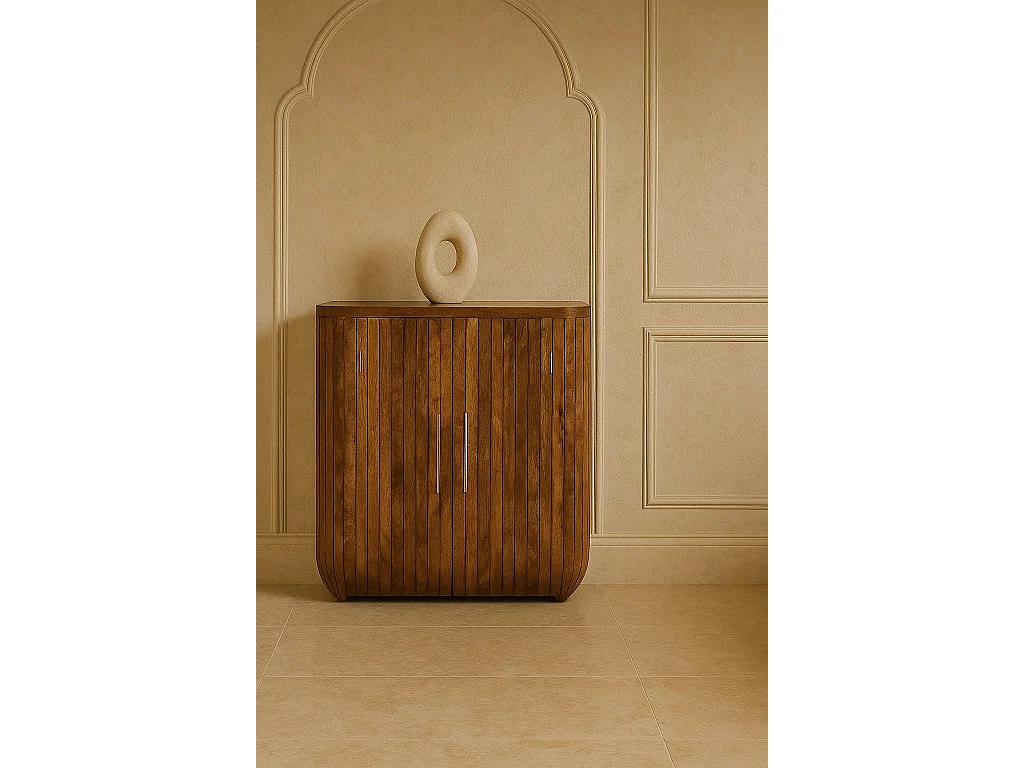 Artisan Furniture Fluted Zakrzywiona szafka