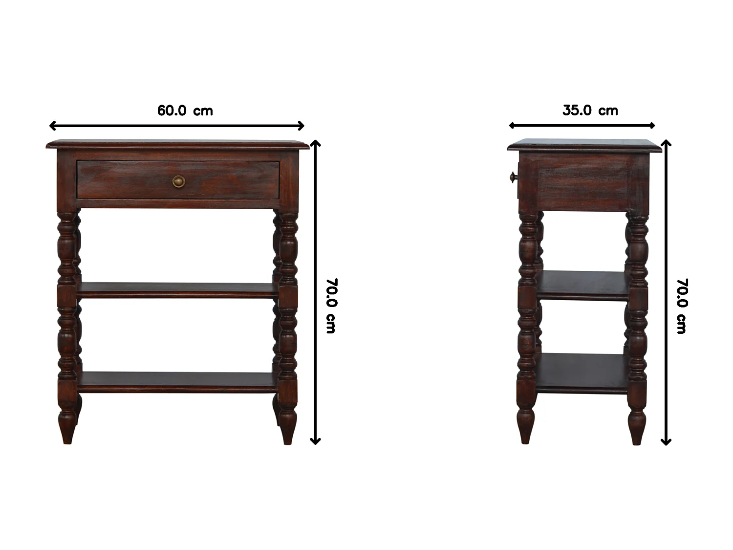 Artisan Furniture Table d'appoint tournée