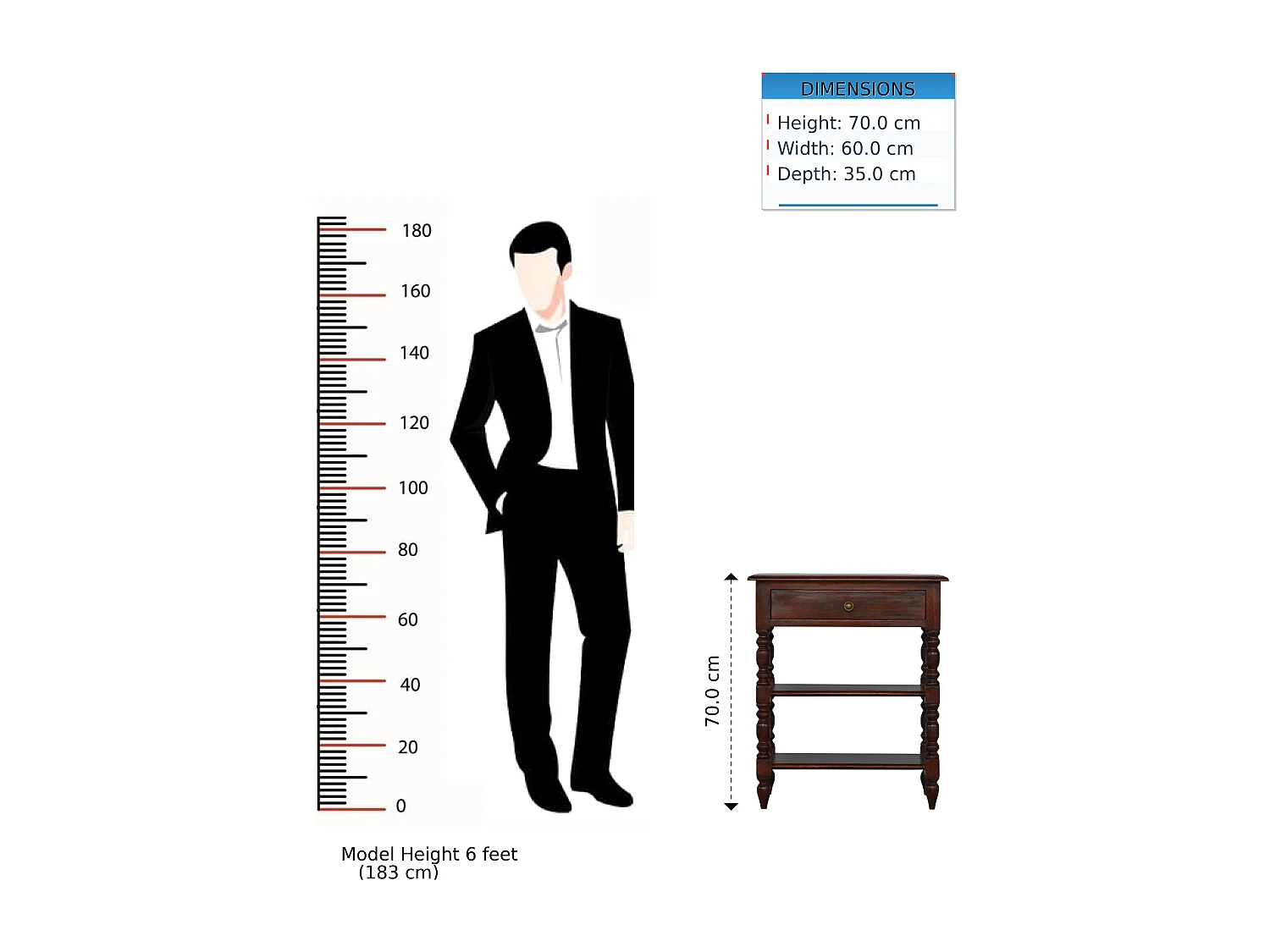 Artisan Furniture Table d'appoint tournée