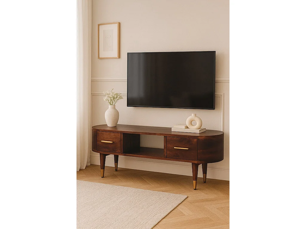 Artisan Furniture Valenza Console multimédia incurvée